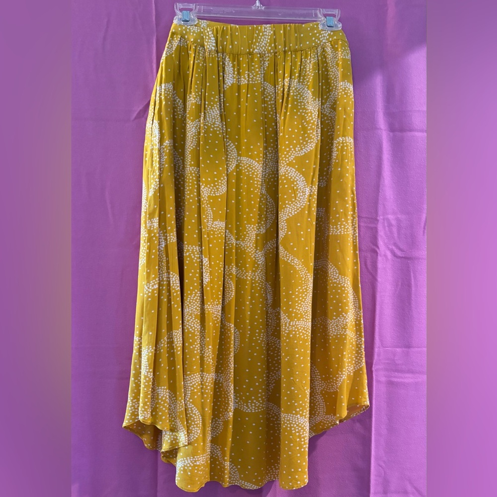 Maeve by Anthropologie gorgeous Yellow Skirt with Pockets Size S - Picture 2 of 9